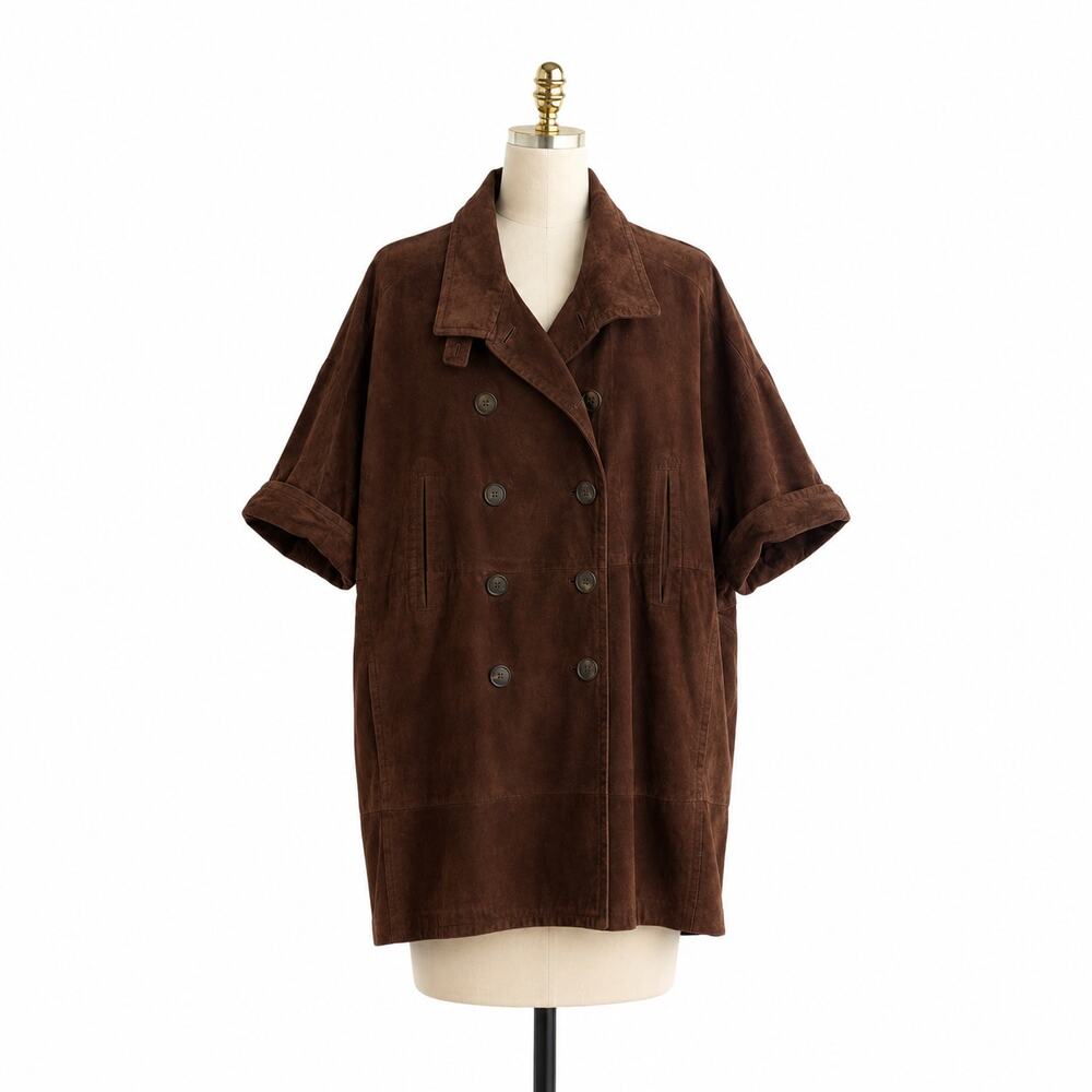 Brunello Cucinelli FW2016 Suede Overcoat IT42 Made in Italy